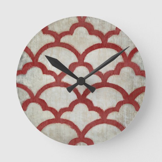 Frequenzsymmetrie VII Runde Wanduhr (Vorderseite)