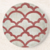 Frequenzsymmetrie VII Sandstein Untersetzer (Vorne)