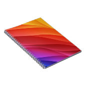 Frequenzwellen. Abstrakte Hintergrundfarbe, Notizblock (Rechte Seite)