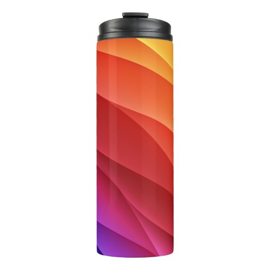 Frequenzwellen. Abstrakte Hintergrundfarbe, Thermosbecher (Vorderseite)