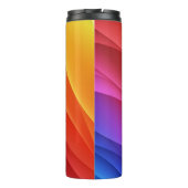 Frequenzwellen. Abstrakte Hintergrundfarbe, Thermosbecher (Rückseite)