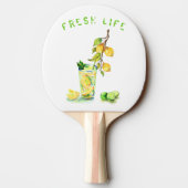 Fres Lemon Drink Ping Pong Paddle - Benutzerdefini Tischtennis Schläger (Rückseite)