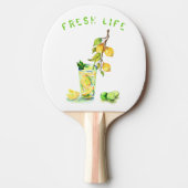 Fres Lemon Drink Ping Pong Paddle - Benutzerdefini Tischtennis Schläger (Vorderseite)
