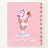 Fresas Con Crema Mexicanas Notizblock (Rückseite)