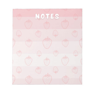 Fresas con Crema Notepad Notizblock