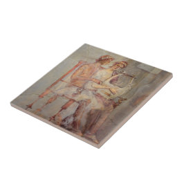 Fresco a Music Lesson, Pompeji Fliese