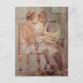 Fresco a Music Lesson, Pompeji Postkarte (Vorderseite)