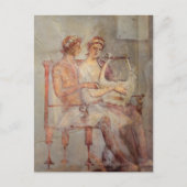 Fresco a Music Lesson, Pompeji Postkarte (Vorderseite)