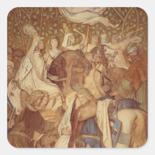 Fresco, Elisabeth-Galerie, Wartburg Quadratischer Aufkleber