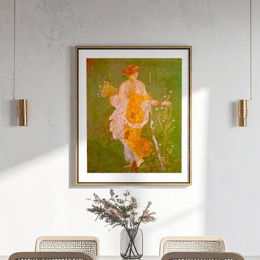 Fresco in der Villa Ariadne, Pompeji Poster