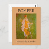 Fresco in der Villa Ariadne, Pompeji Postkarte (Vorne/Hinten)
