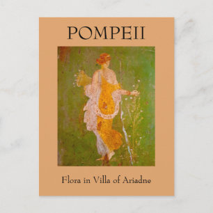 Fresco in der Villa Ariadne, Pompeji Postkarte