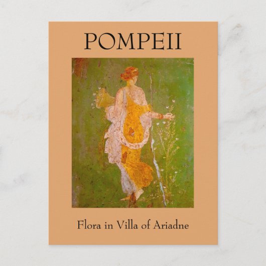 Fresco in der Villa Ariadne, Pompeji Postkarte (Vorderseite)