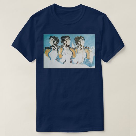 Fresco mit drei Frauen aus dem Knossos-Palast Cre T-Shirt (Design vorne)