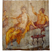 Fresco Private Drink Szene in Pompeji Duschvorhang (Vorderseite)