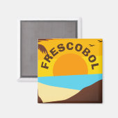 Frescobol Magnet (Vorderseite/Rückseite)