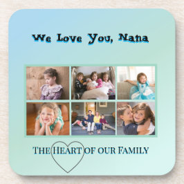 Fresh Aqua 6-Photo Nana Keepsake Getränkeuntersetzer