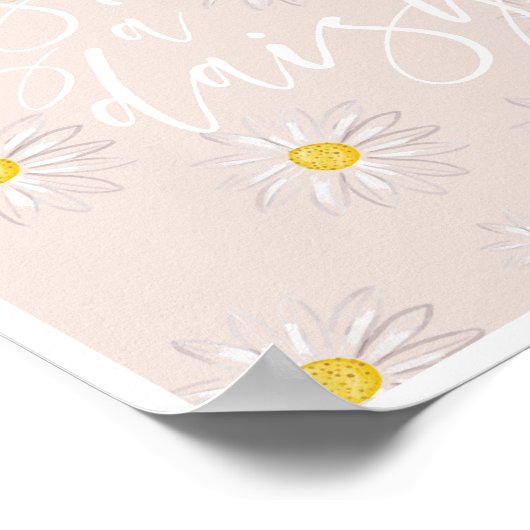 Fresh as a Daisy Multiple Daisisise Peach Poster (Ecke)