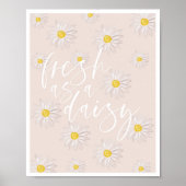 Fresh as a Daisy Multiple Daisisise Peach Poster (Vorne)