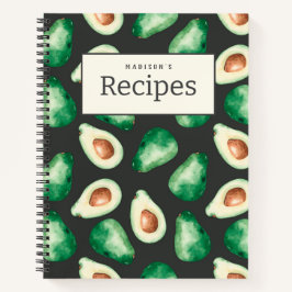 Fresh Avocado Recipe Journal Notizblock