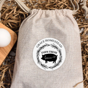 Fresh Bacon Add Name Bauern Market Product Runder Aufkleber