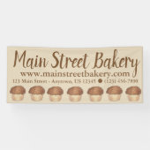 Fresh Baked Streusel Crumb Muffin Bake Sale Feinsc Banner (Horizontal)