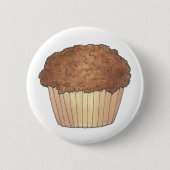 Fresh Baked Streusel Crumb Muffin Bake Sale Feinsc Button (Vorderseite)