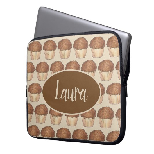 Fresh Baked Streusel Crumb Muffin Bake Sale Feinsc Laptopschutzhülle (Vorderseite Links)