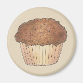 Fresh Baked Streusel Crumb Muffin Bake Sale Feinsc Magnet (Vorne)