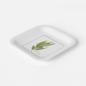 FRESH BAY BLÄTTER 7" Square Paper Teller (Gewinkelt)