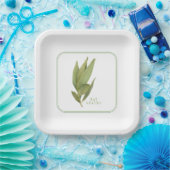 FRESH BAY BLÄTTER 9" Square Paper Teller (Party)