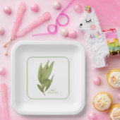 FRESH BAY BLÄTTER 9" Square Paper Teller (Party)
