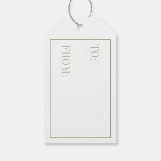 Fresh Bay Blätter Geschenktasten Geschenkanhänger (Rückseite)