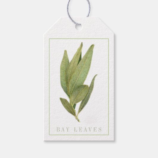 FRESH BAY BLÄTTER Gift Tags Geschenkanhänger (Vorderseite)