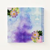 Fresh Beautiful Spring Blumen Notizblock (Rückseite)