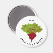 Fresh Beet Collection Magnet (Vorderseite/Rückseite)