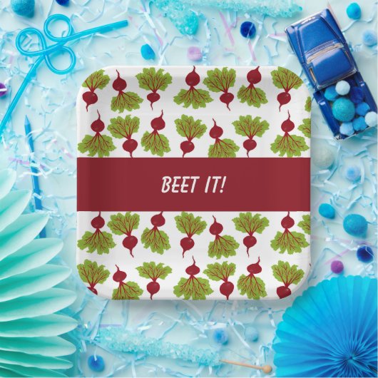 Fresh Beet Collection White Pappteller (Party)