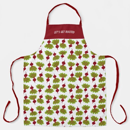 Fresh Beet Collection White Schürze (Vorderseite)
