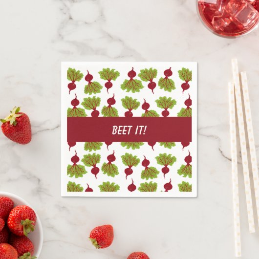 Fresh Beet Collection White Serviette (Beispiel)