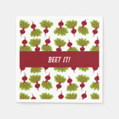 Fresh Beet Collection White Serviette (Vorderseite)