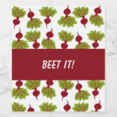 Fresh Beet Collection White Weinetikett (Einzelnes Label)