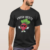 Fresh Beets - Funny "Cool Beet Headphone Music T-Shirt (Vorderseite)