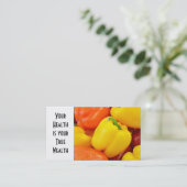 Fresh Bell Pepper Collection Visitenkarte (Stehend Vorderseite)