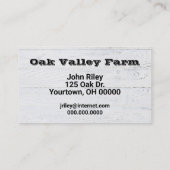 Fresh Bell Pepper Collection Visitenkarte (Rückseite)