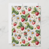 Fresh Berry Gingham Baby Shower Einladung (Rückseite)