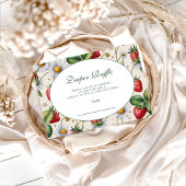 Fresh Berry Gingham Diapper Raffle Begleitkarte