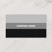 Fresh Black Contemporary Transparency Visitenkarte (Vorderseite)