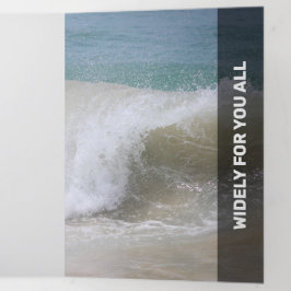 Fresh Black Modern Transparency Dreifach Gefaltete Karte