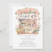 Fresh Blooms Bridal Shower Einladung (Vorderseite)