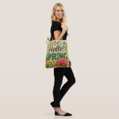 Fresh Blooms & Sunshine - Hello Spring Öko Tasche (Am Model)